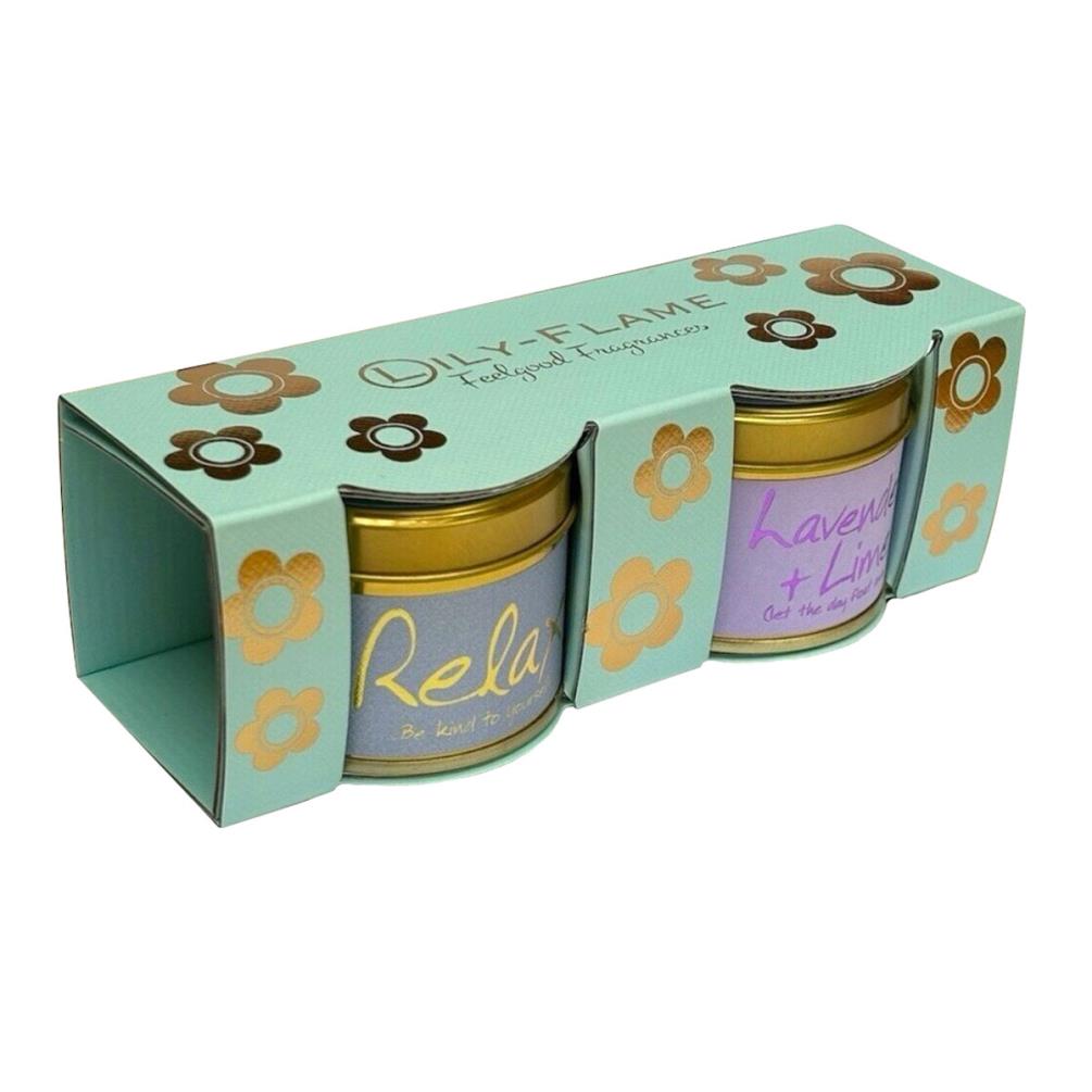 Lily-Flame Relaxing 2 Mini Tin Candle Gift Set £12.59